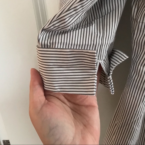 Button down 3/4 sleeve striped shirt - Picture 3 of 3